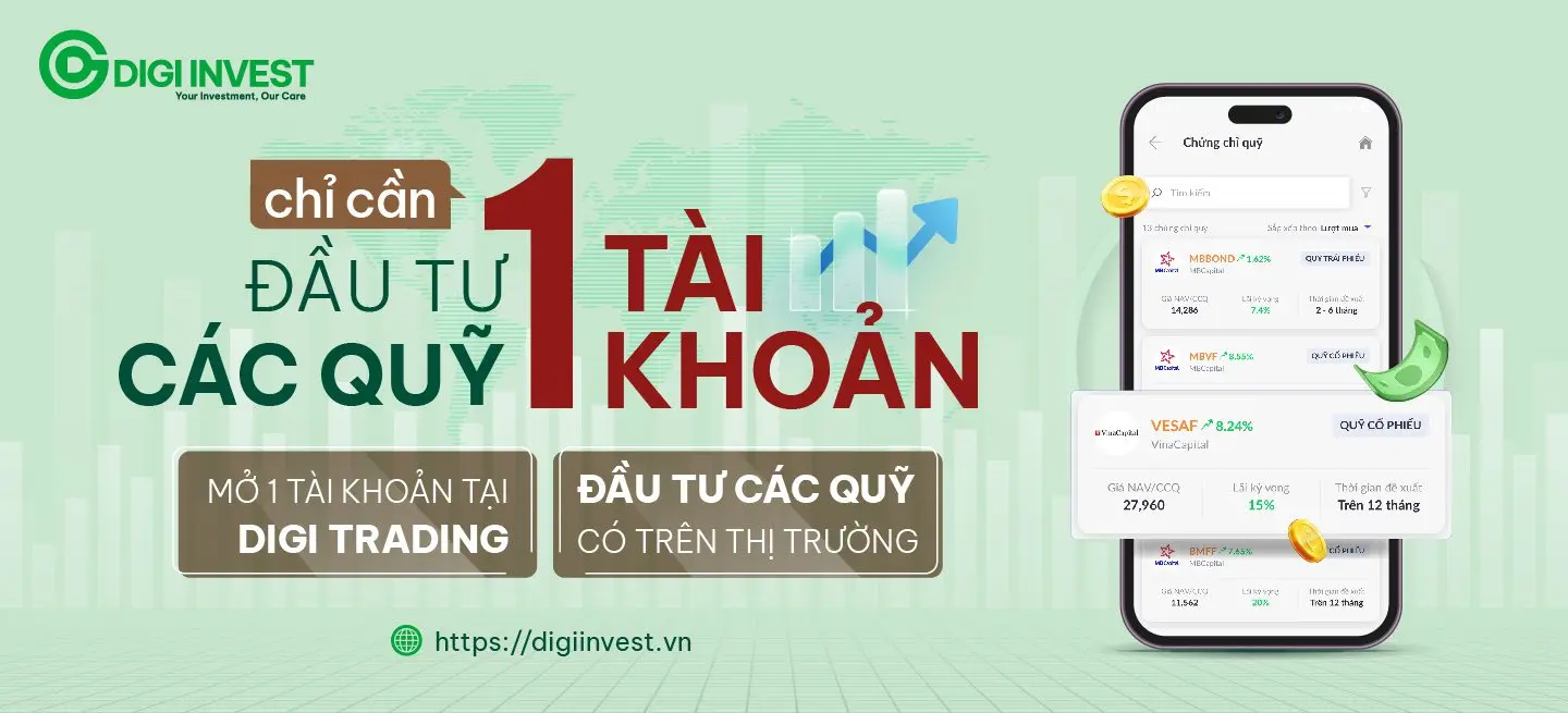 Chỉ 01 tài khoản, mua tại các quỹ