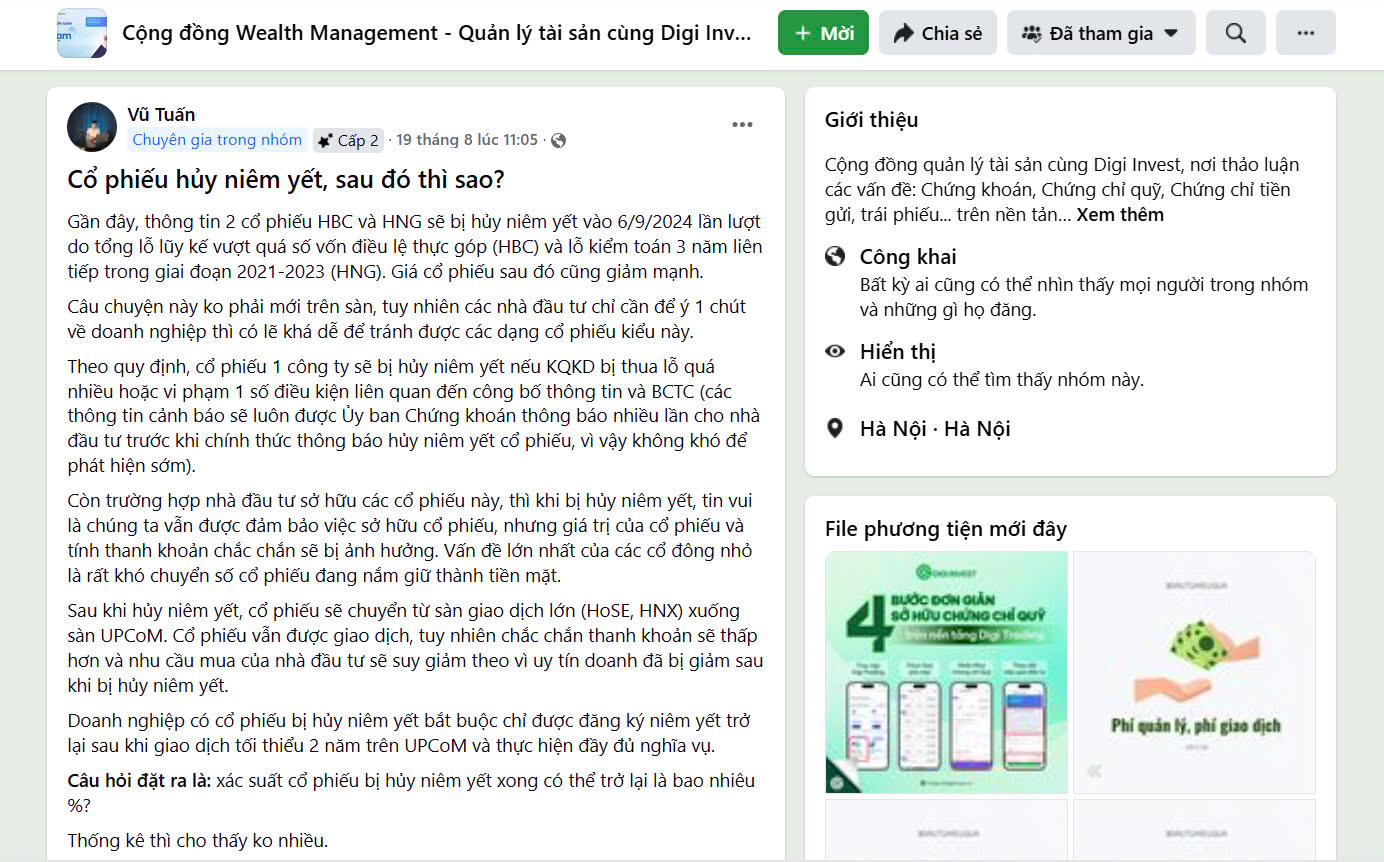 Một bài viết phân tích và đưa ra vấn đề thảo luận từ chuyên gia của Digi Invest